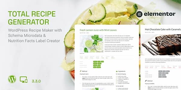 Total Recipe Generator For Elementor Free Download v3.3.0