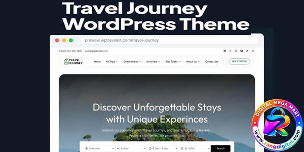 Travel Tour Booking WordPress Theme Free Download