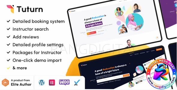 Tuturn – Online Tutors MarketPlace WordPress Theme Free Download v2.9