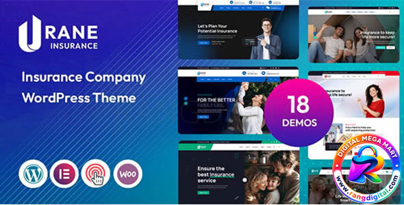 Urane – Insurance Agency & Finance WordPress Theme Free Download v1.0.0