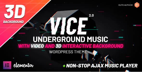 Vice – Underground Music Elementor WordPress Theme Free Download v3.4 Vice – Underground Music Elementor WordPress Theme Free Download v3.4