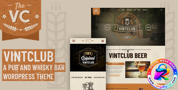 VintClub Theme – A Pub and Whisky Bar WordPress Theme Free Download v1.1.4