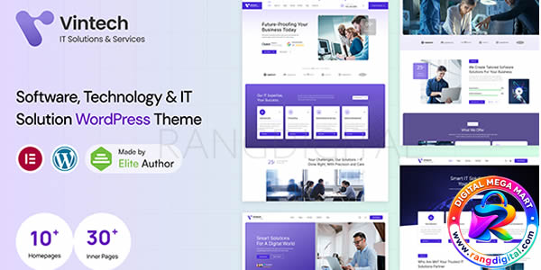 Vintech – Technology & IT Solutions WordPress Theme