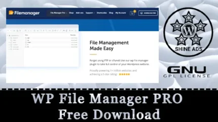 WP File Manager PRO  Free Download v8.4.3