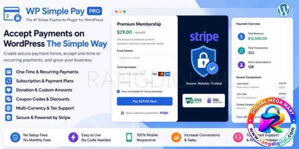 WP Simple Pay Pro Plugin Free Download v4.17.3