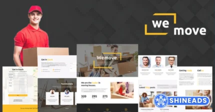 WeMove Theme – Home Moving & Logistic WordPress Theme Free Download v1.8