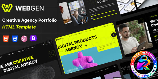 Webgen – Creative Agency & Portfolio HTML Template