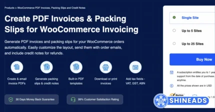 Webtoffee WooCommerce PDF Invoices, Packing Slips Pro Free Download v1.7.3