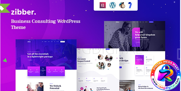 Zibber - Consulting Business WordPress Theme + RTL