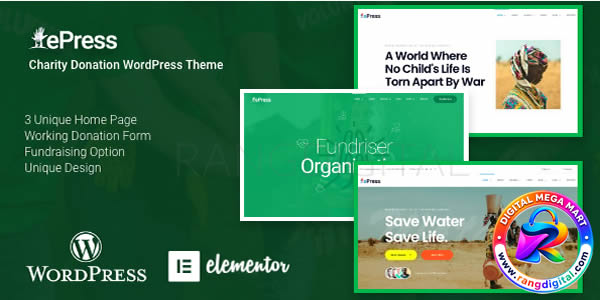 ePress Theme – Nonprofit Charity WordPress Theme Free Download v5.0.0